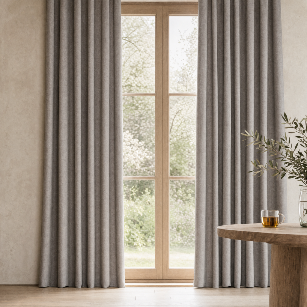 Sinclair 100% Block Out Eyelet Double Woven Curtain