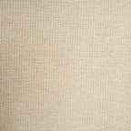 Close-up of the textured woven fabric weave on the Dakota block out curtain in almond