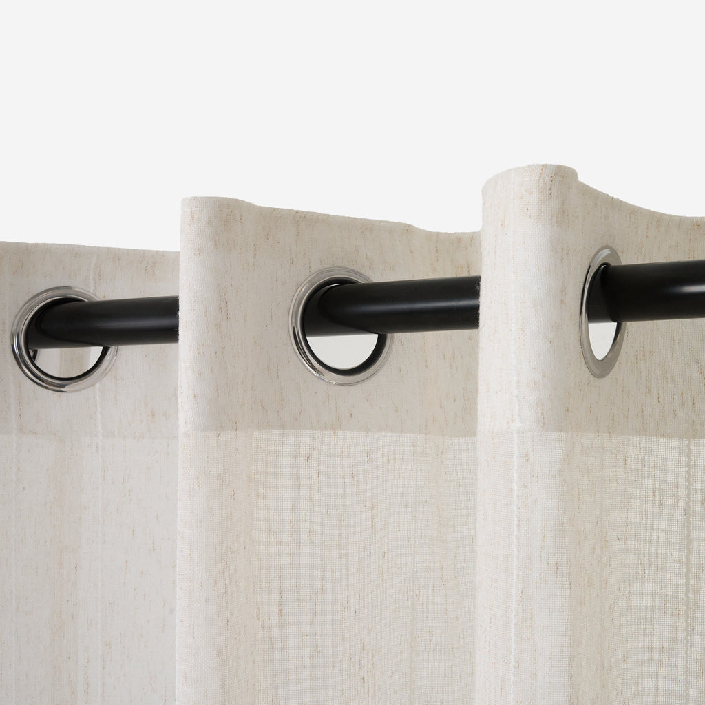Skye Textured Weave Sheer Eyelet Curtain