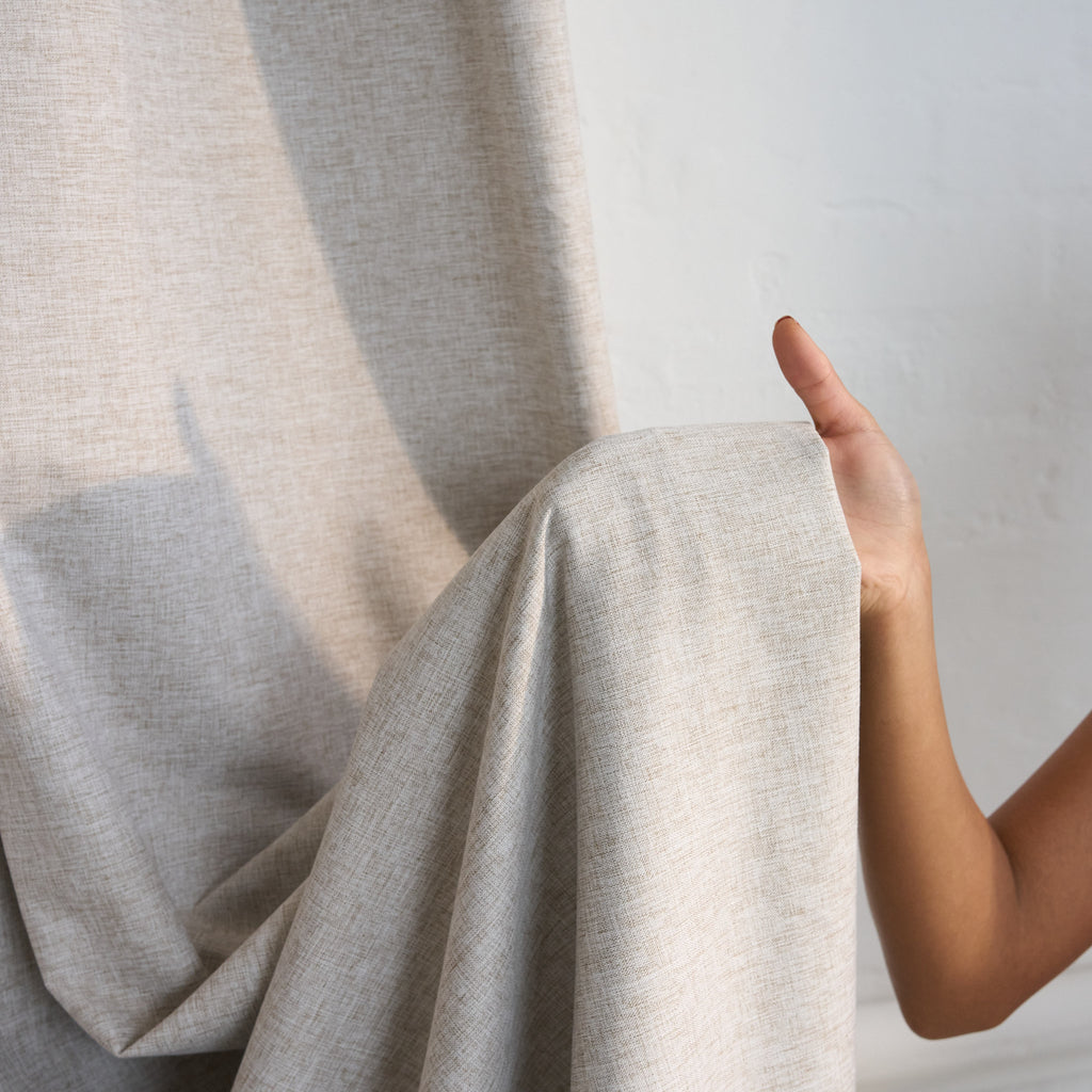 Sinclair 100% Block Out Eyelet Double Woven Curtain