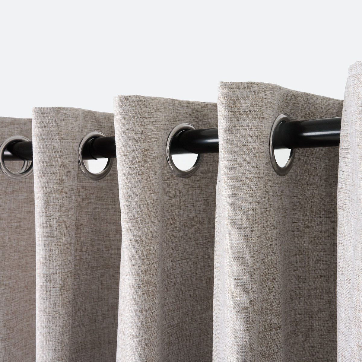 Sinclair 100% Block Out Eyelet Double Woven Curtain