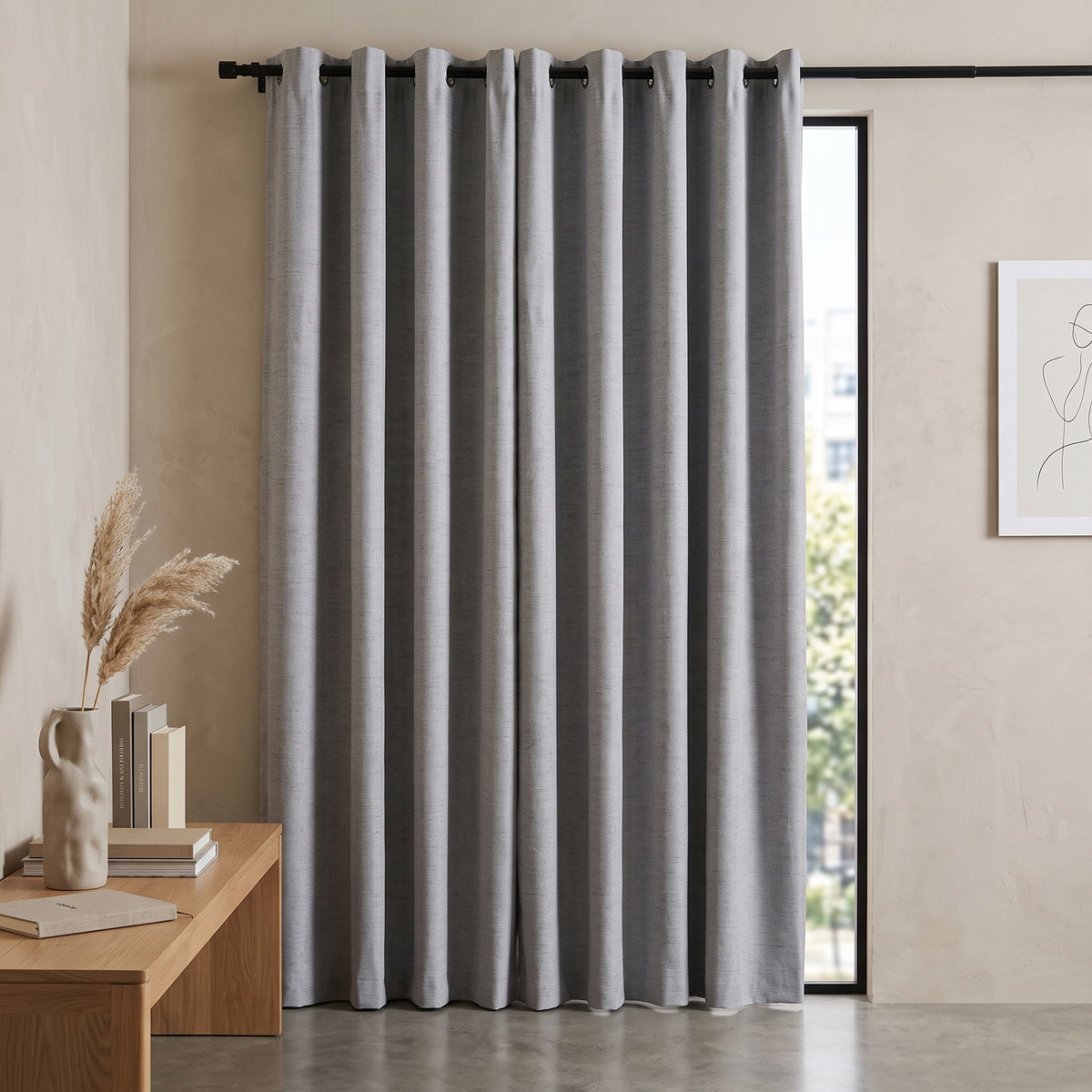 Sutton 100% Block Out Eyelet Curtain