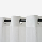Skye Textured Weave Sheer Eyelet Curtain