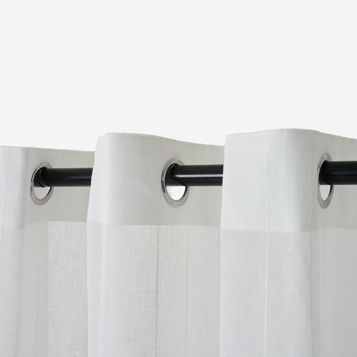 Skye Textured Weave Sheer Eyelet Curtain